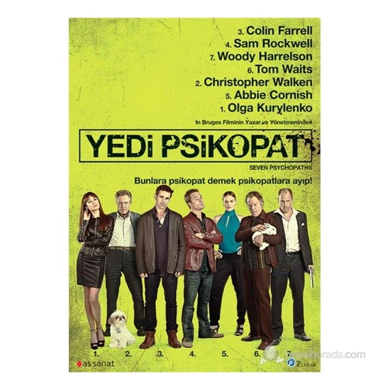 Seven Psychopaths (Yedi Psikopat) (DVD)