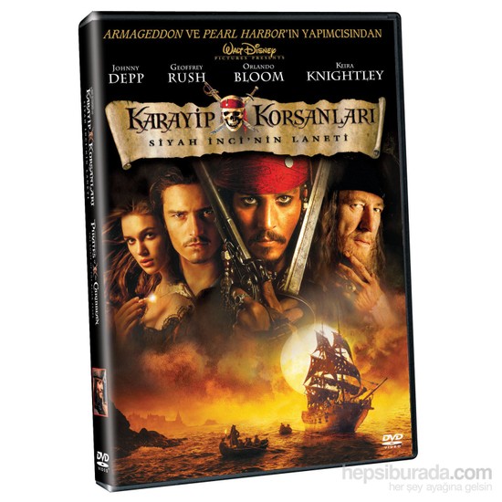Pirates Of The Carribean: Curse Of The Black Pearl (Karayip Korsanları: Siyah İncinin Laneti) (DVD)
