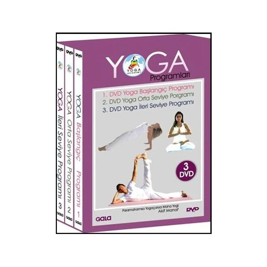 Yoga Programları DVD Seti (3 DVD)