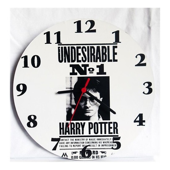 Köstebek Harry Potter Undesırable Ahşap Duvar Saati Fiyatı