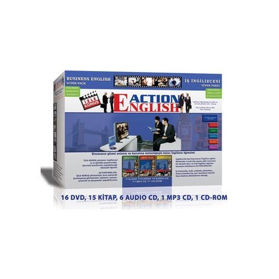 Action English İş İngilizcesi Eğitim Seti (16 DVD, 15