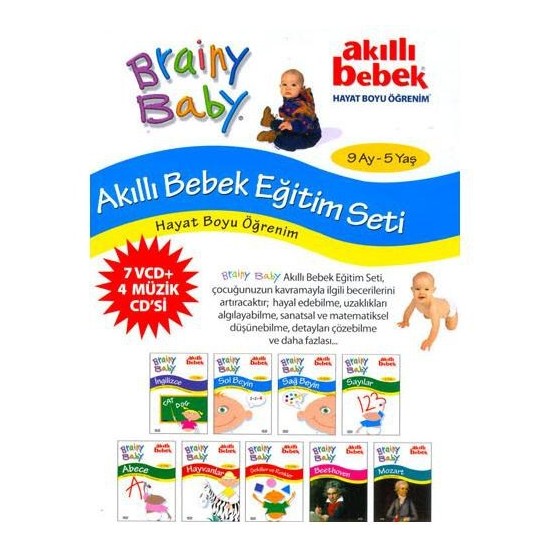 Akıllı Bebek Eğitim Seti (7 VCD + 4 Müzik CD�si) Fiyatı