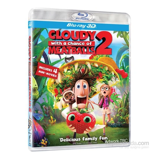 Cloudy With a Chance of Meatballs 2 (Köfte Yağmuru 2) (3D+2D Blu-Ray Disc)