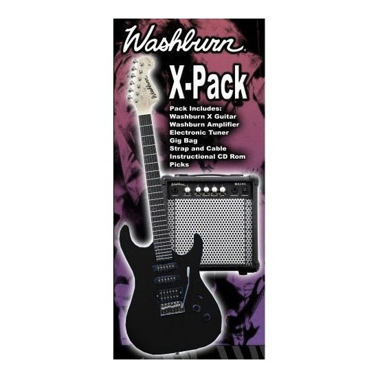 WASHBURN X 10 B SİYAH ELEKTRO GİTAR PAKET Fiyatı
