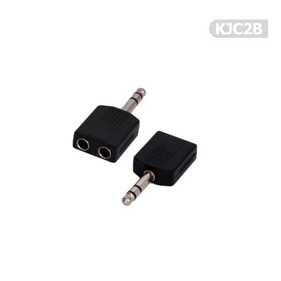 Tenon Kablo Jak Çoğaltıcı-Çoklayıcı 2'Li 6.35Mm Kjc2b
