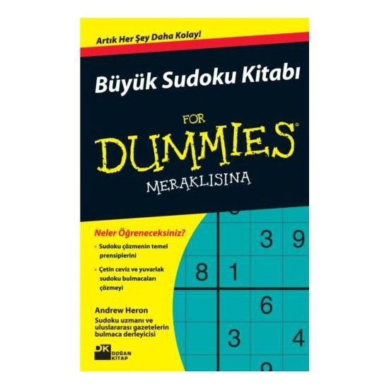 B y k Sudoku Kitab For Dummies Merakl s na Andrew Heron Kitab 