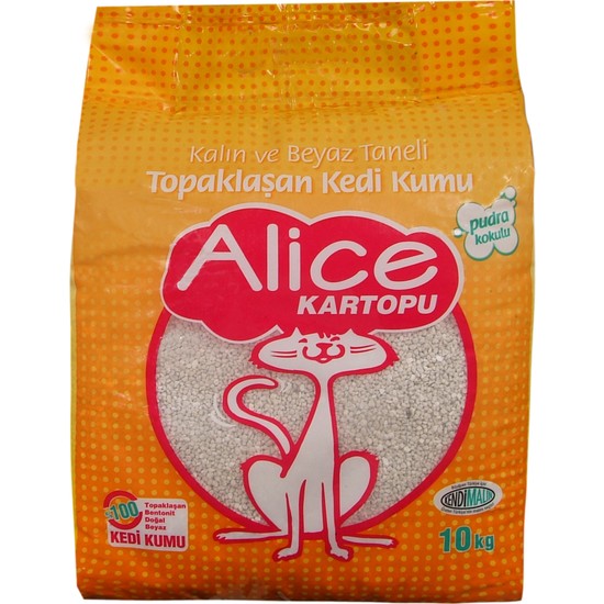 Alice Kartopu Kalın Taneli Topaklaşan Pudra Kokulu Kedi Kumu Fiyatı