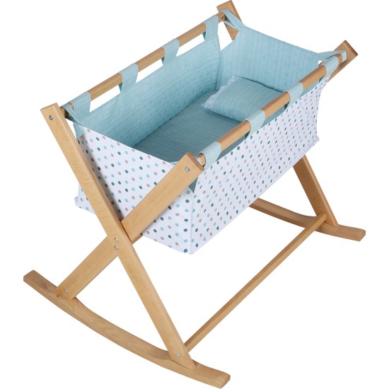 Chester Portatif Katlanabilir Anne Yanı Benekli Ahşap