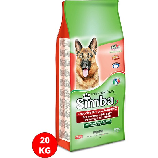 Simba İthal Biftekli Glutensiz Köpek Maması 20 Kg Fiyatı
