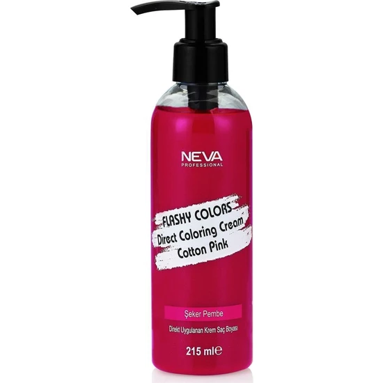 Neva Flashy Colors Şeker Pembe Direkt Uygulanan Krem Saç Boyası 215Ml