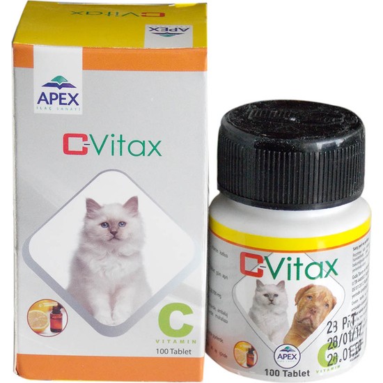 Apex C Vitax(Kedi Köpek C Vitamini 100 Tablet) Fiyatı