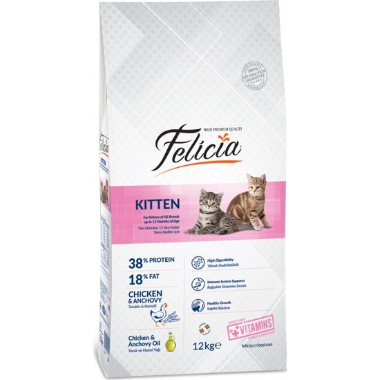 Felicia 12 Kg Yavru TavukluHamsili Kedi Maması Fiyatı