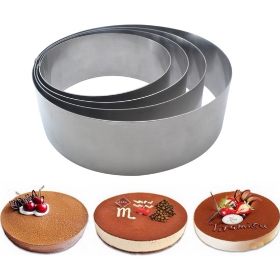 Narkalıp Yuvarlak Çember Kek Pasta Kalıbı 4�lü Set 10 Cm Fiyatı