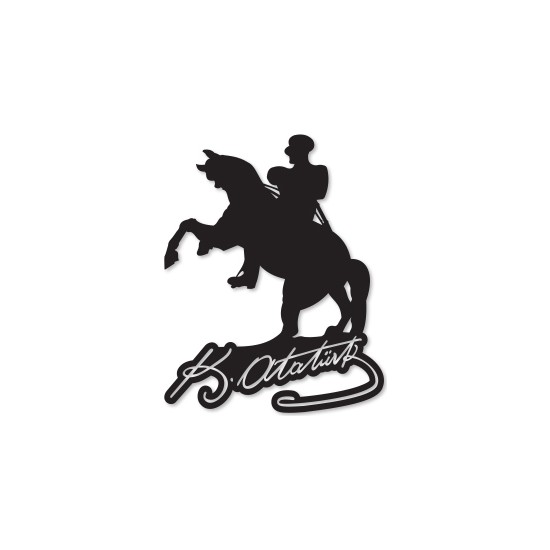 Decofour İmzalı Atatürk Silüeti Duvar Sticker 60X45Cm Fiyatı