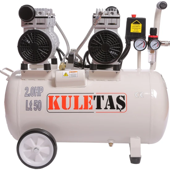 Kuletaş 50 Litre Süper Sessiz Yağsız Hava Kompresörü
