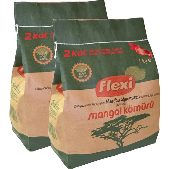 Flexi Mangal Kömürü 1 Kg.