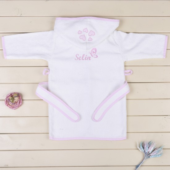 MirDesign Kelebekli İsme Özel Kız Bebek Bornozu Fiyatı MirDesign Kelebekli İsme Özel Kız Bebek Bornozu Fiyatı