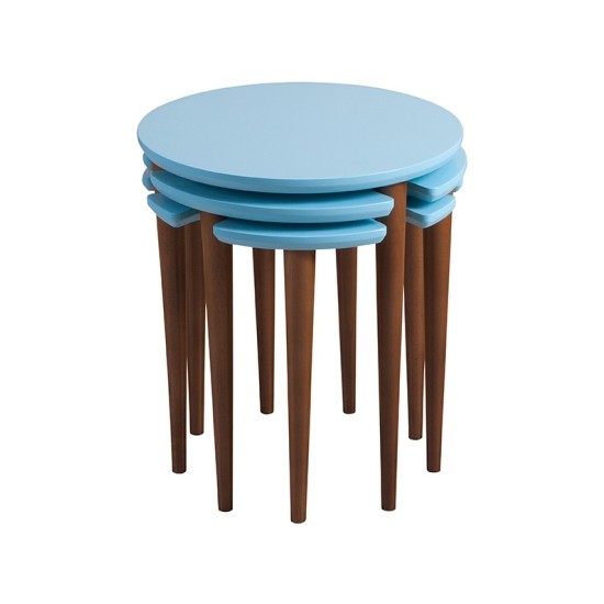 Mobilya Şöleni Ozi Zigon Sehpa Mavi Fiyatı Taksit