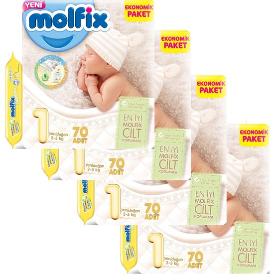 Molfix Bebek Bezi Comfort Fix Jumbo Yenidoğan 4�lü Paket 1 Fiyatı