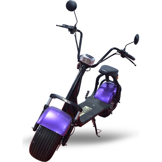 Quality Motors Elektrikli Scooter Metalik Mor E Scooter Fiyatı