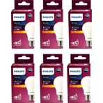 Philips Mycare LED Lamba 8W - 60W E27 2700K Sarı Işık (6 Lı Paket)