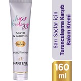 Pantene Hair Biology Turunculaşma Karşıtı Saç Bakım Kremi Sarı Saçlar İçin Mor Şampuan Sonrası 160ML