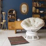 Adalı Bambu Rattan Papasan Koltuk