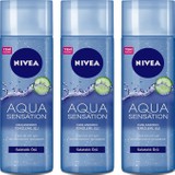 Nivea Aqua Sensation Salatalık Özlü Canlandırıcı Temizleme Jeli 200 ml x 3 Adet