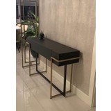 Gold Metal Yağmur Dreuar,Metal Ayak Ve Ahşap Tabla