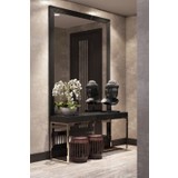 Gold Metal Luxury Dresuar,Metal Ayak,Ahşap Tabla