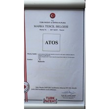 Atos 50 Adet Siyah Renkli Meltblown Yumuşak Lastikli Burun Telli 3 Katlı C. Maske