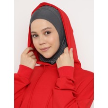 Ecardin Çizgili Spor Bone - Koyu Gri - Ecardin