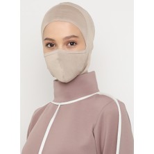 Ecardin Maskeli Spor Bone - Açık Vizon - Ecardin