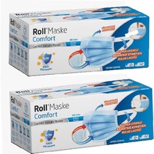 Roll Maske Comfort Meltblown Cerrahi Maske 50 Adet x 2