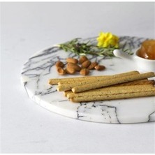 Akayev   Mermer 30 cm Leylak Yuvarlak Sunum Tabağı