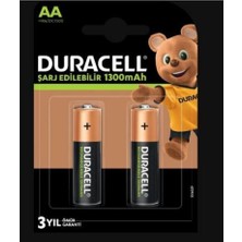 Duracell Cef 14 Pil Şarj Cihazı Şarj Edilebilir 4'lü 1300 Mah Aa ve 750 Mah Aaa  Şarj Edilebilir Pil 2'li