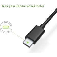 Omars USB Type-C 3A Hızlı Şarj ve Data Kablosu Siyah 1 mt