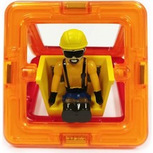 Magformers Mıknatıslı Mini Set - Construction Worker - 6 Parça