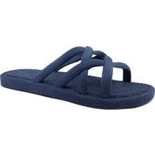 Gezer 12494 Lacivert Bayan Yazlık Plaj Havuz Deniz Terlik