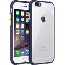 Kzy Apple iPhone 6s Kılıf Kamera ve Köşe Korumalı Aircolor Kapak - Lacivert