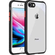 Kzy Apple iPhone 7 Kılıf Kamera ve Köşe Korumalı Aircolor Kapak - Siyah