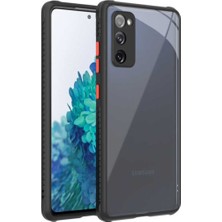 Kzy Samsung Galaxy S20 Fe Kılıf Kamera ve Köşe Korumalı Aircolor Kapak - Siyah