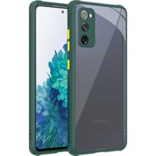 Kzy Samsung Galaxy S20 Fe Kılıf Kamera ve Köşe Korumalı Aircolor Kapak - Yeşil