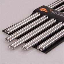 Tohana Metal Chopstick 5'li Paslanmaz Çelik Çin Çubuğu