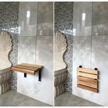Kampasist Yaşlılar ve Engelliler Için Katlanır Duş Oturağı Banyo Taburesi 31 x 37