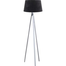 Ağaç Ustası Düz 3 Ayak Tripod Lambader Abajur Köşe Lambası Ahşap Beyaz Ağaç Dekor Lamba Aplik Masif Doğal