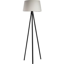 Ağaç Ustası Oval 3 Ayak Tripod Lambader Abajur Avize Aydınlatma Ahşap Siyah Ağaç Country Dekor Lamba Aplik Masif Doğal