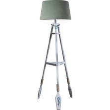 Ağaç Ustası Remi Tripod Lambader Abajur Avize Aydınlatma Ahşap Fosil Eskitme Ağaç Country Dekor Lamba Aplik Masif Doğal