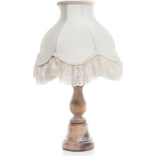 Ağaç Ustası Baş Ucu Abajuru Fosil Eskitme