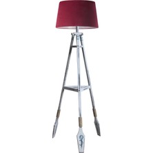 Ağaç Ustası Remi Tripod Lambader Abajur Avize Aydınlatma Ahşap Fosil Eskitme Ağaç Country Dekor Lamba Aplik Masif Doğal